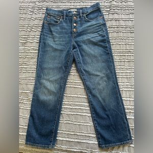 Madewell perfect vintage cropped jean size 28